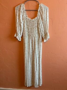 H&M white floral dress